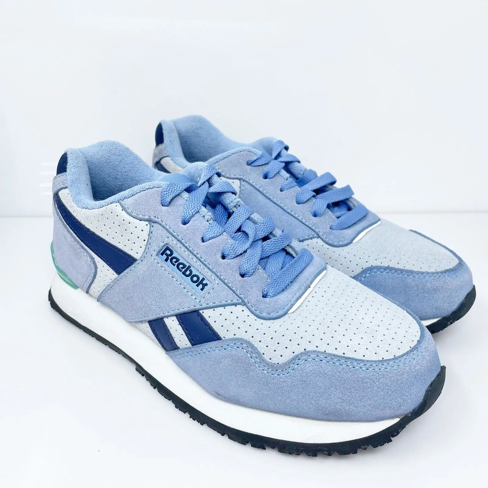 Reebok Womens Harman RB950 Blue Casual Shoes Sneakers Size 7.5 M