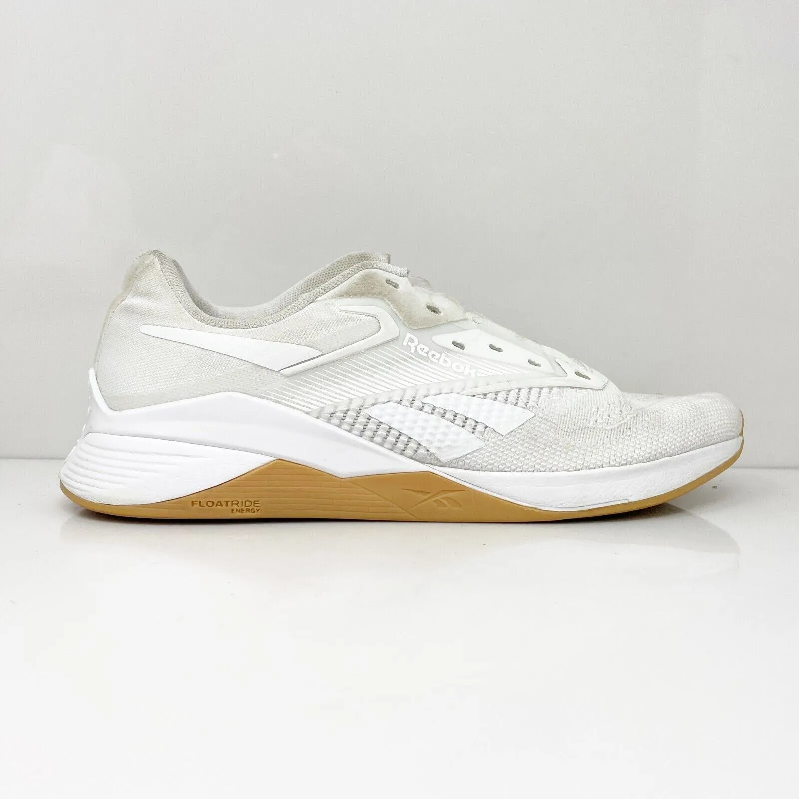 Reebok Womens Nano X4 100074779 White Running Shoes Sneakers Size 8