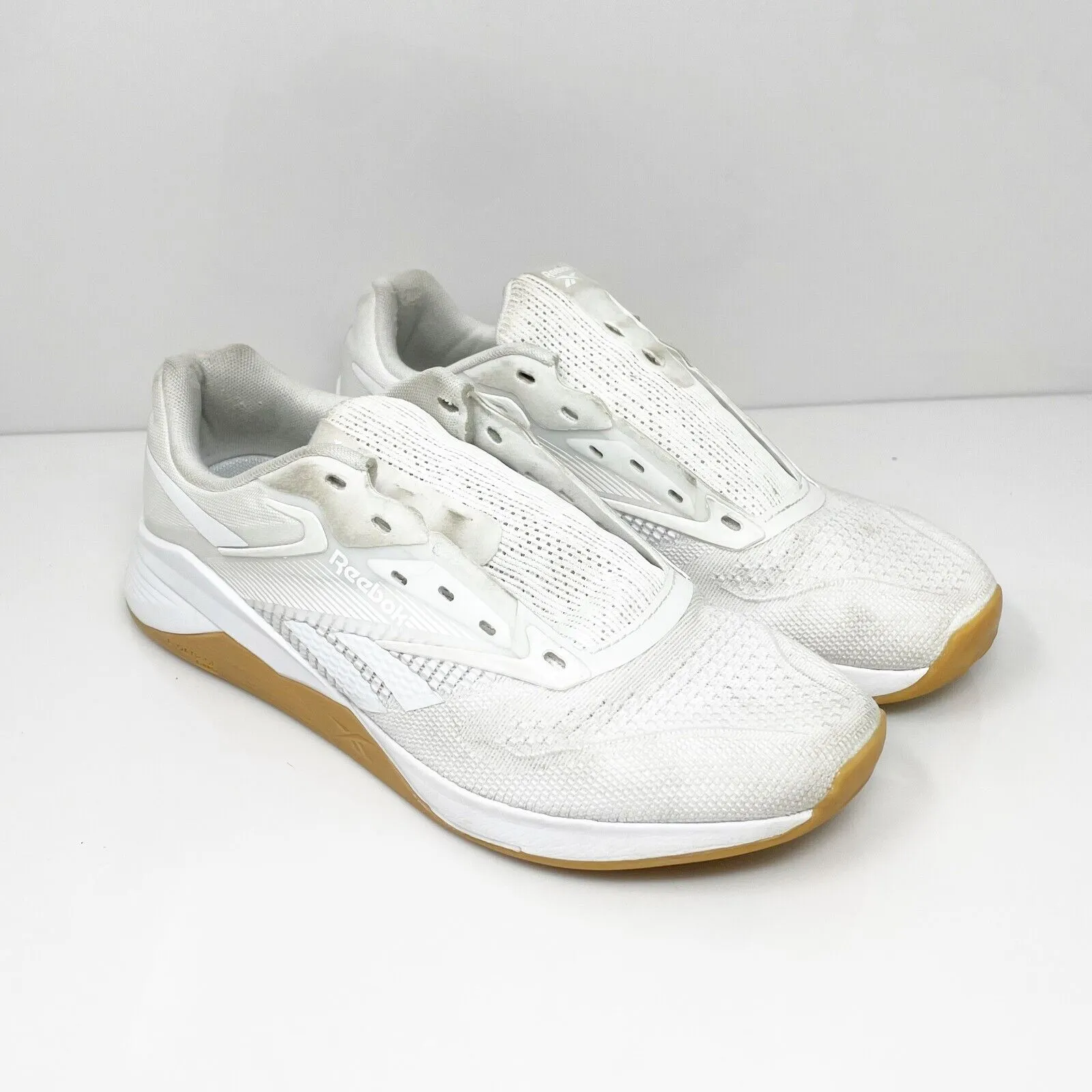 Reebok Womens Nano X4 100074779 White Running Shoes Sneakers Size 8