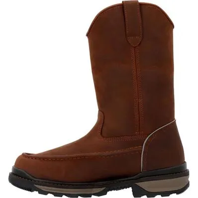 Rocky Men's 11 Rams Horn Pull On Work Boot - Crazy Horse RKK0441