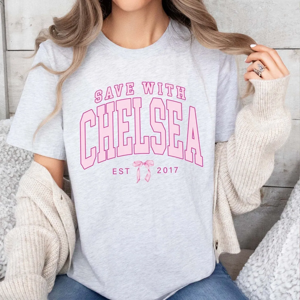 Save With Chelsea Bow Tee