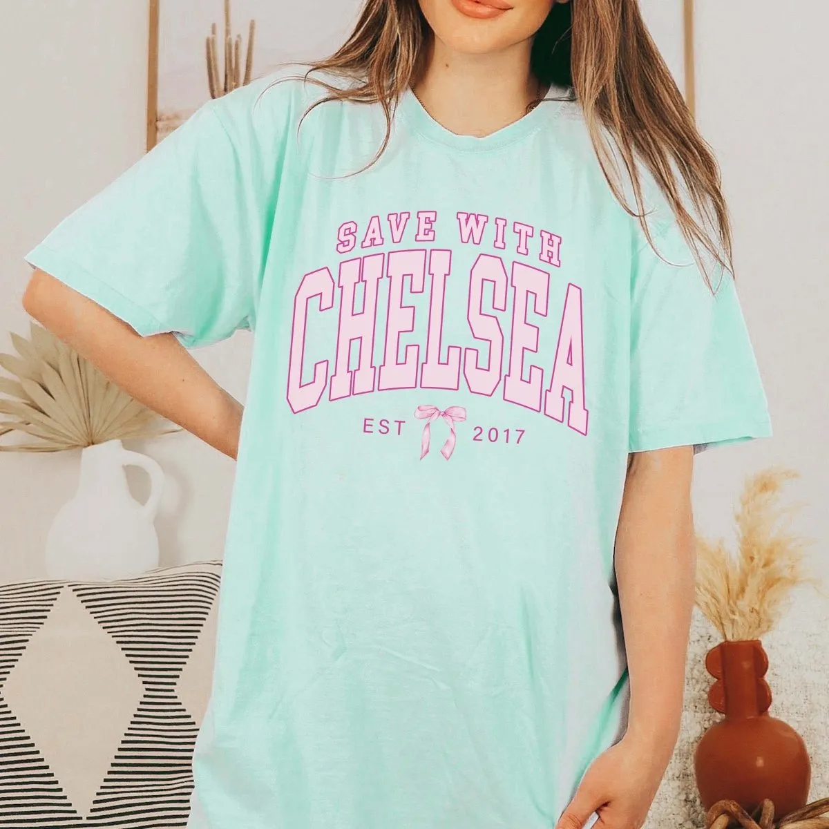 Save With Chelsea Bow Tee