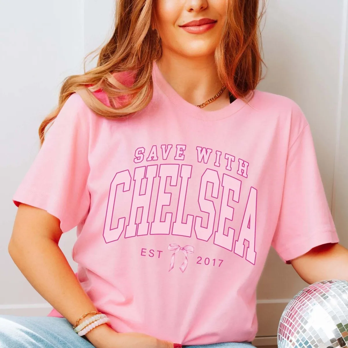 Save With Chelsea Bow Tee