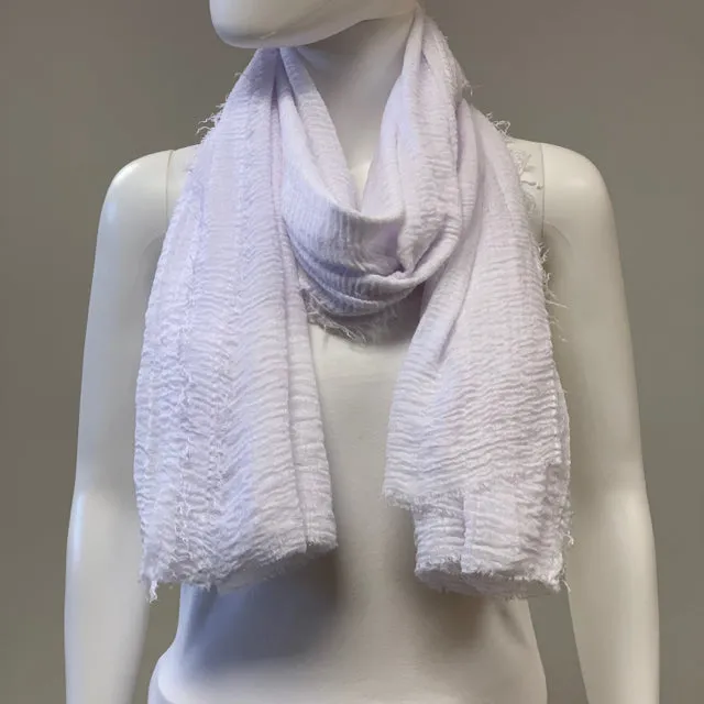 Scarf Cotton-Gauze Wrinkle