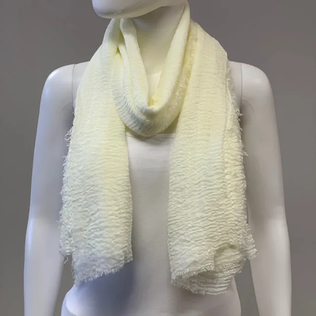 Scarf Cotton-Gauze Wrinkle