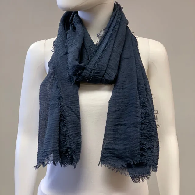 Scarf Cotton-Gauze Wrinkle