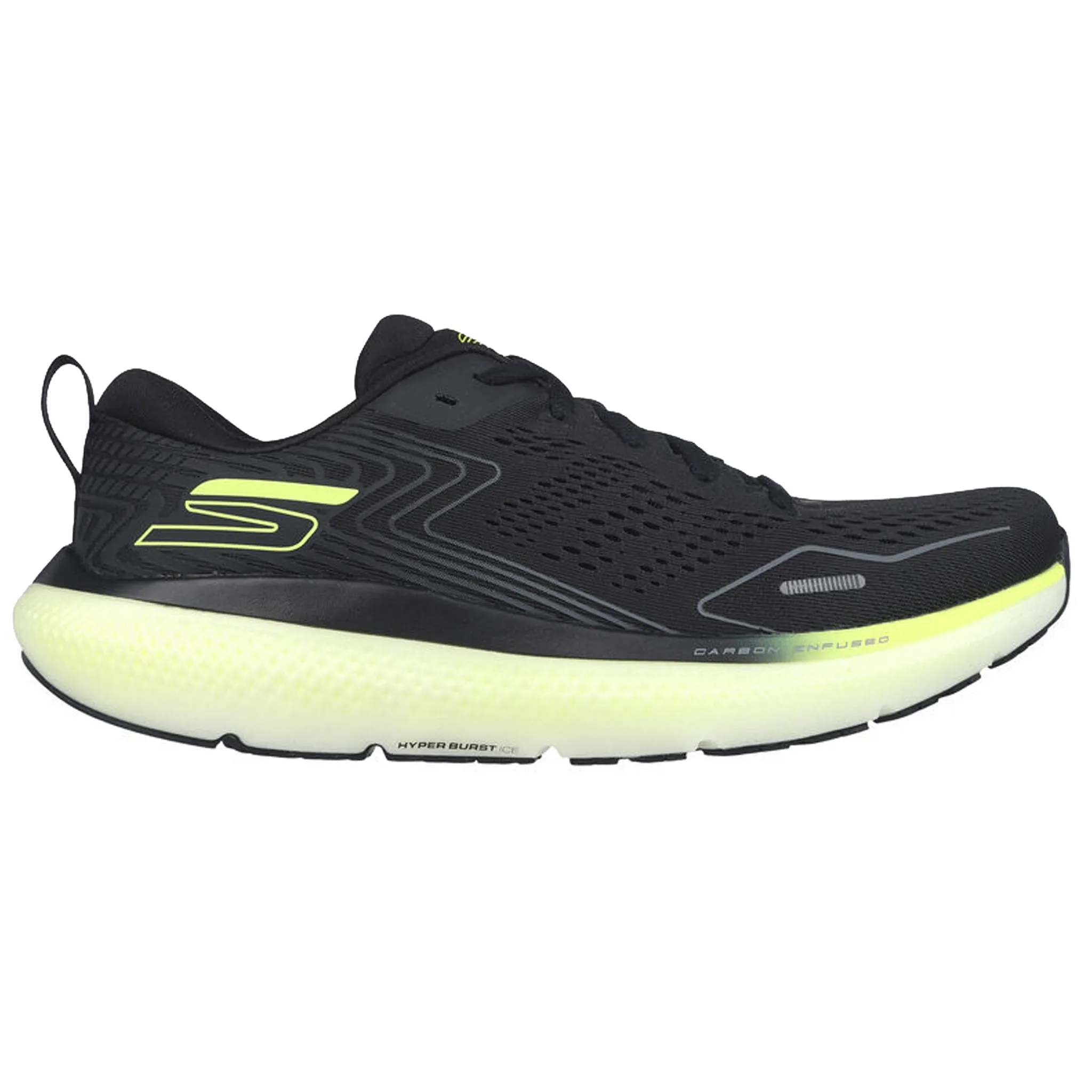 Skechers Men's 246079 Go Run Ride 11 Black White Archfit Running Shoes