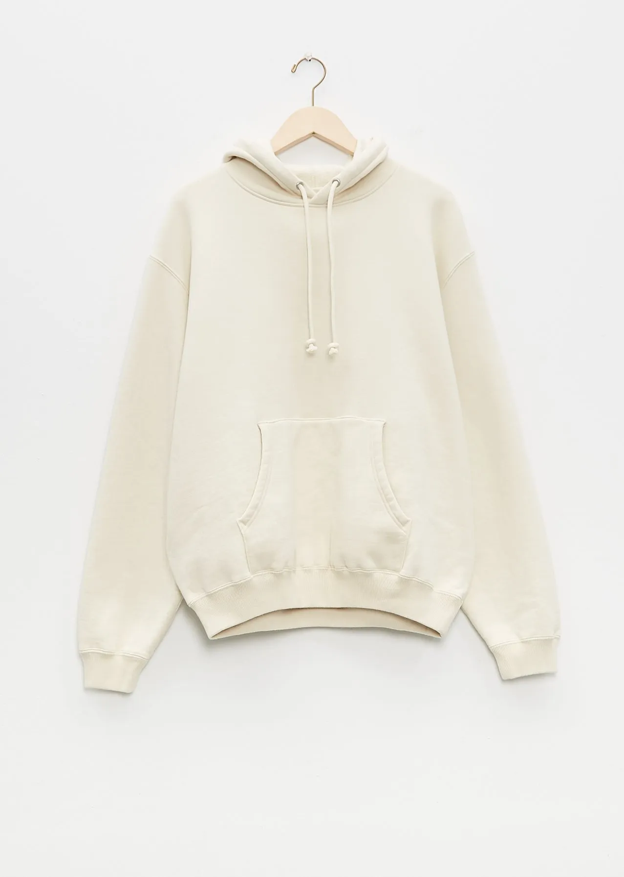 Smooth Soft Sweat P/O Parka — Ivory