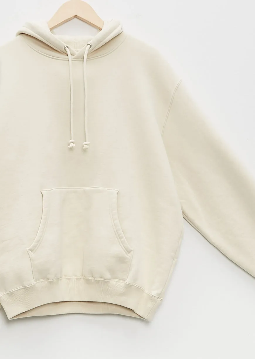 Smooth Soft Sweat P/O Parka — Ivory