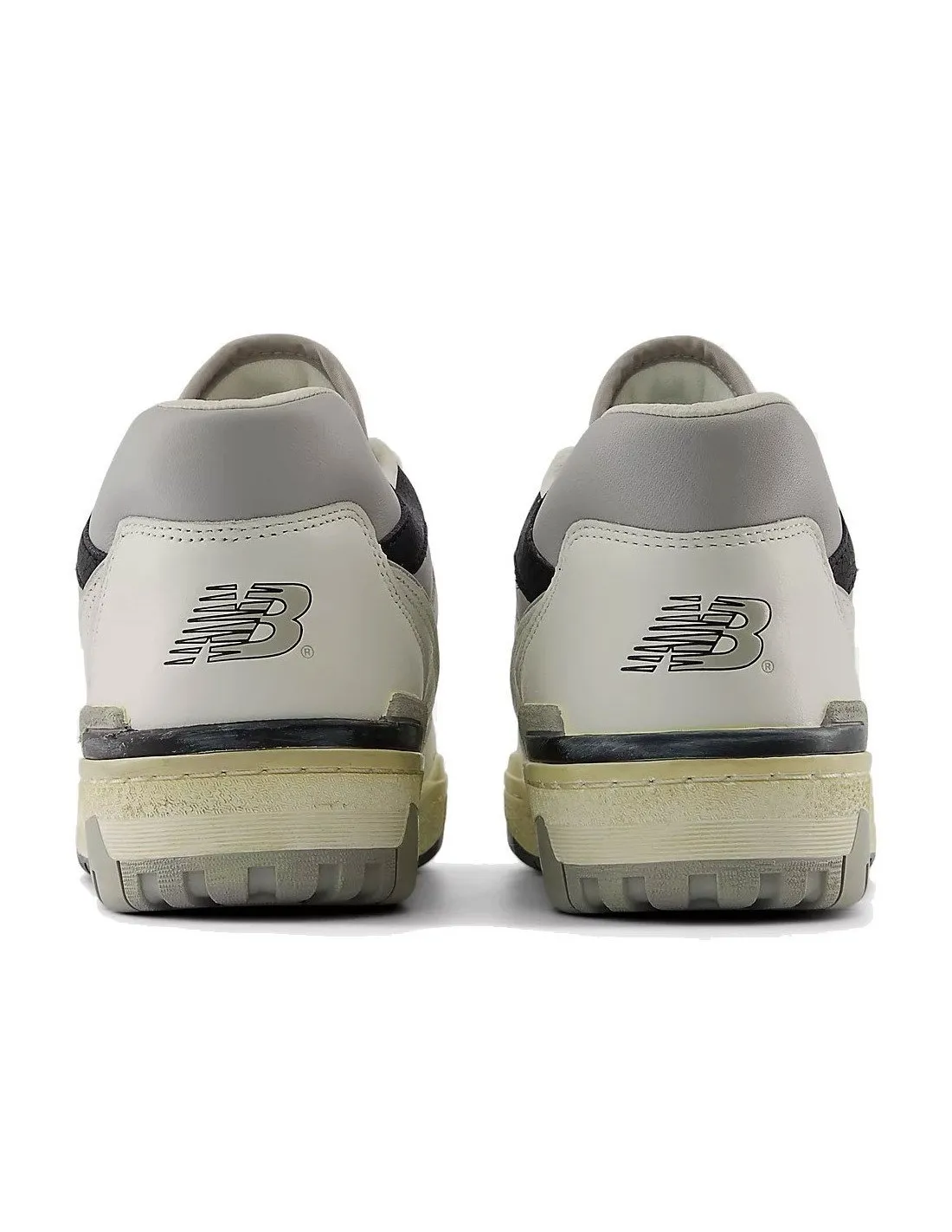 Sneakers New Balance uomo BB550 bianche e nere