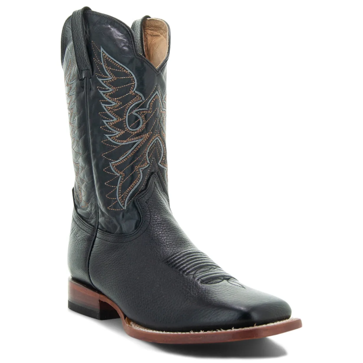 Soto Boots Men's Broad Square Toe Cowboy Boots H8003