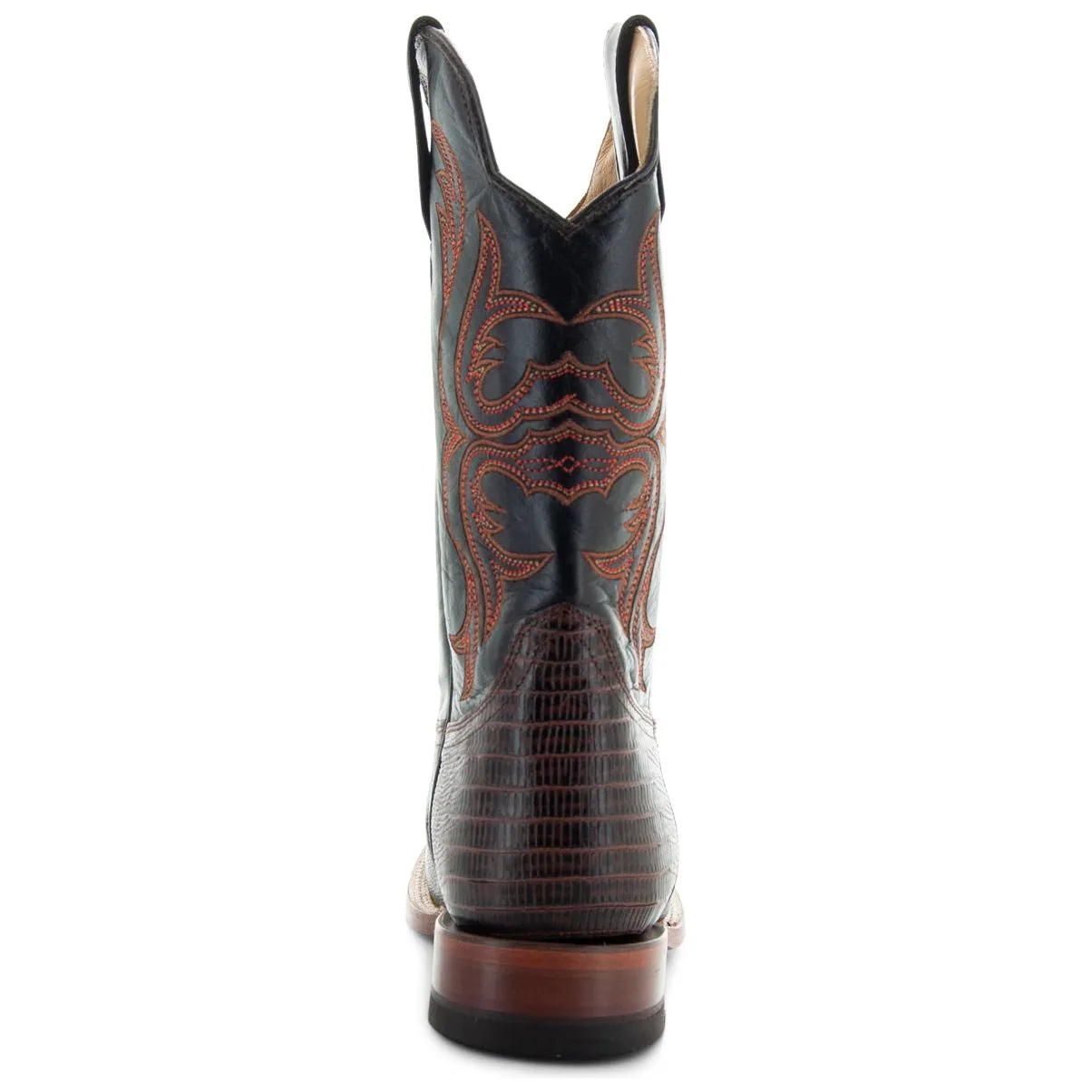 Soto Boots Men's Lizard Print Square Toe Cowboy Boots H8002