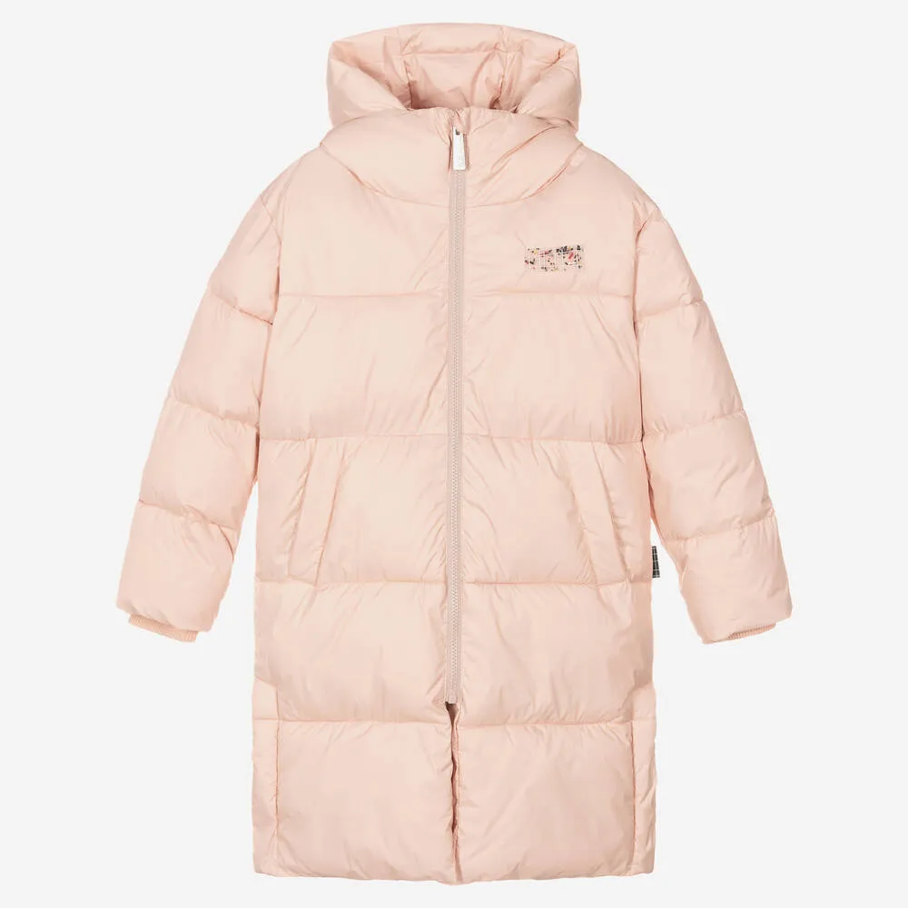 Teen Girls Pink Puffer Coat