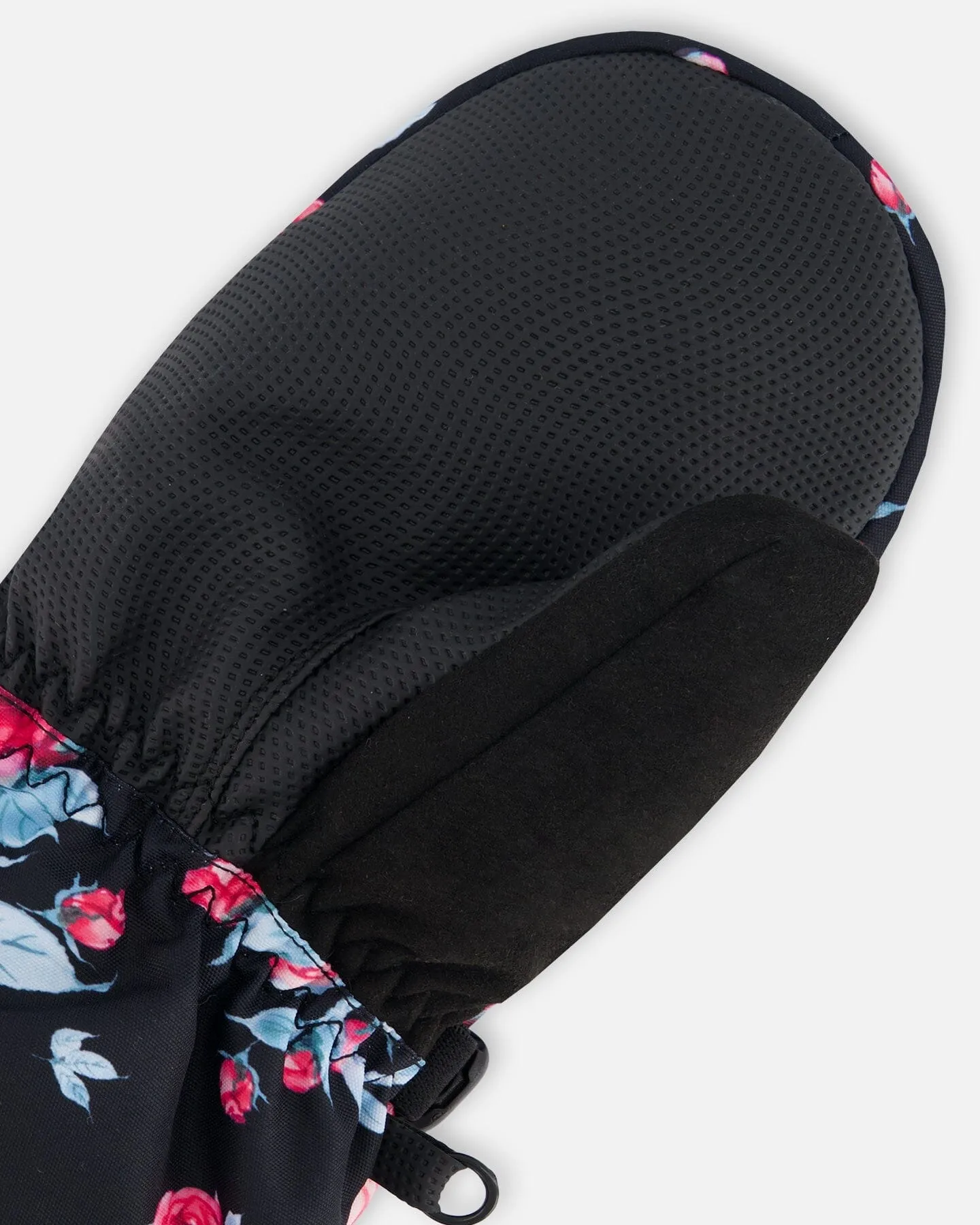 TEKNIK Mittens Black Printed Roses