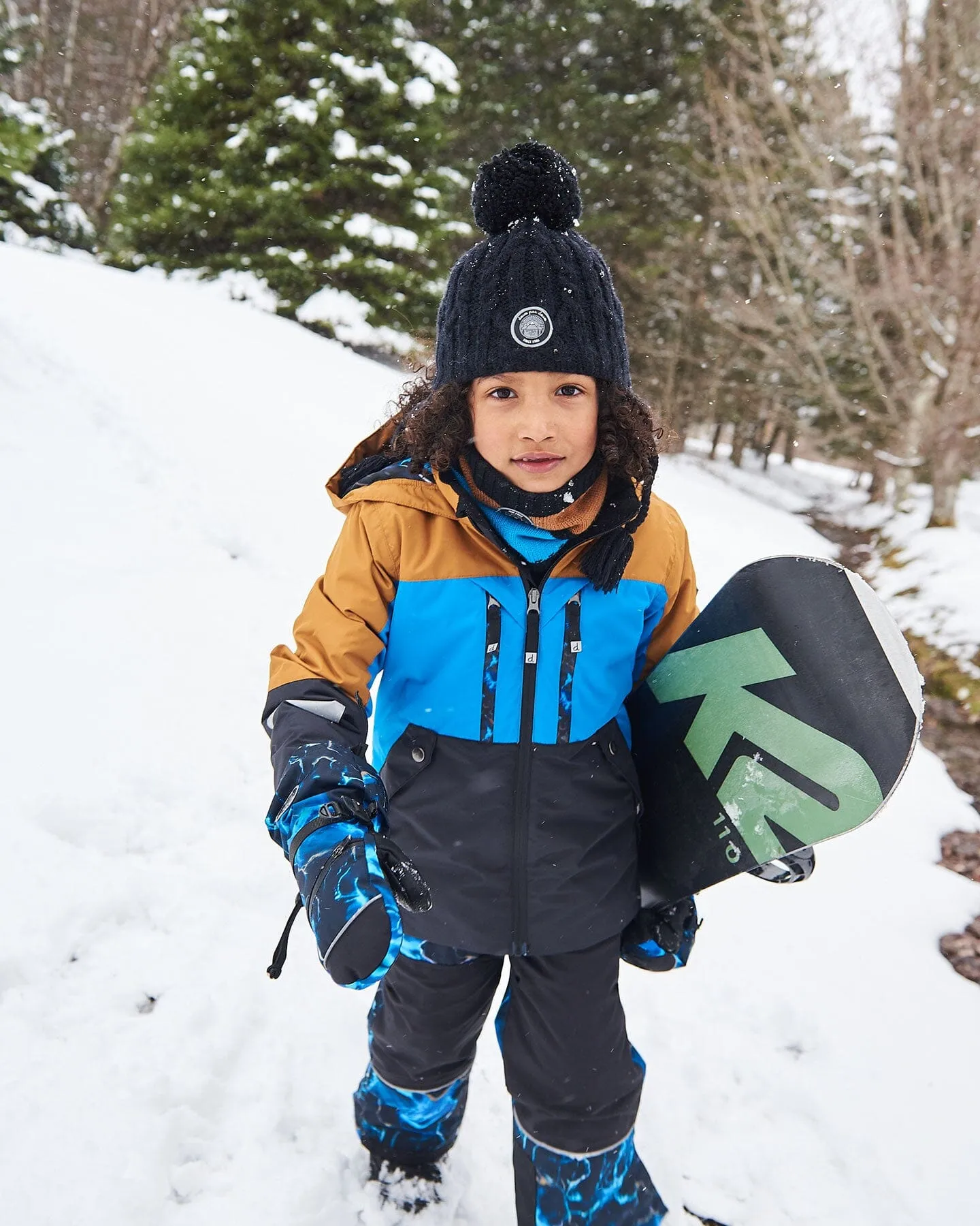 TEKNIK Mittens Black Printed Storm