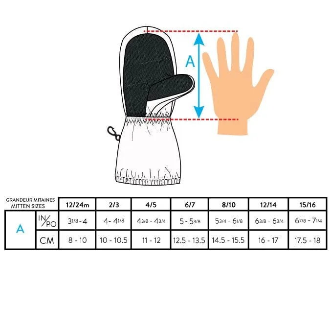 TEKNIK Mittens Black Printed Storm