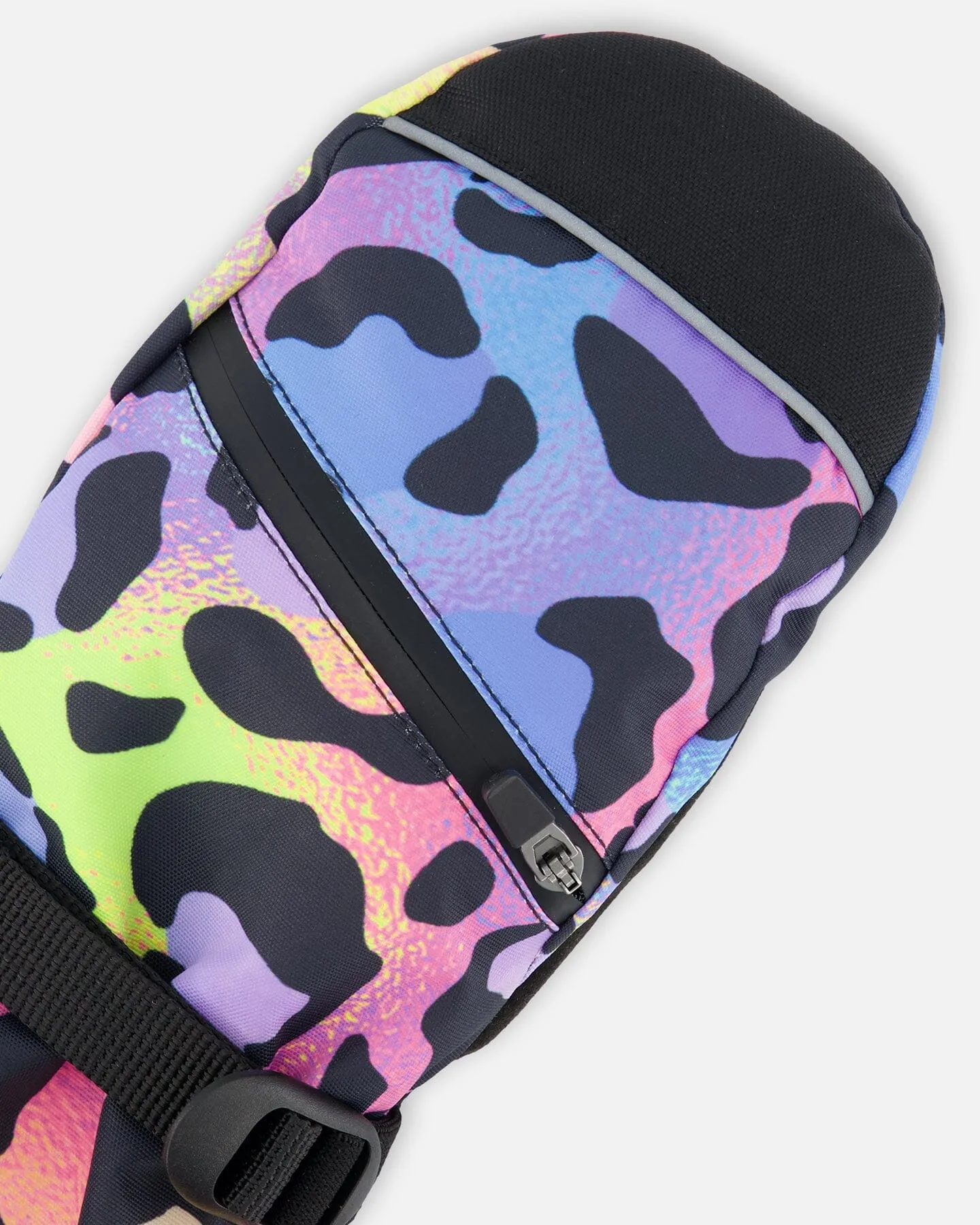 TEKNIK Mittens Printed Rainbow Leopard