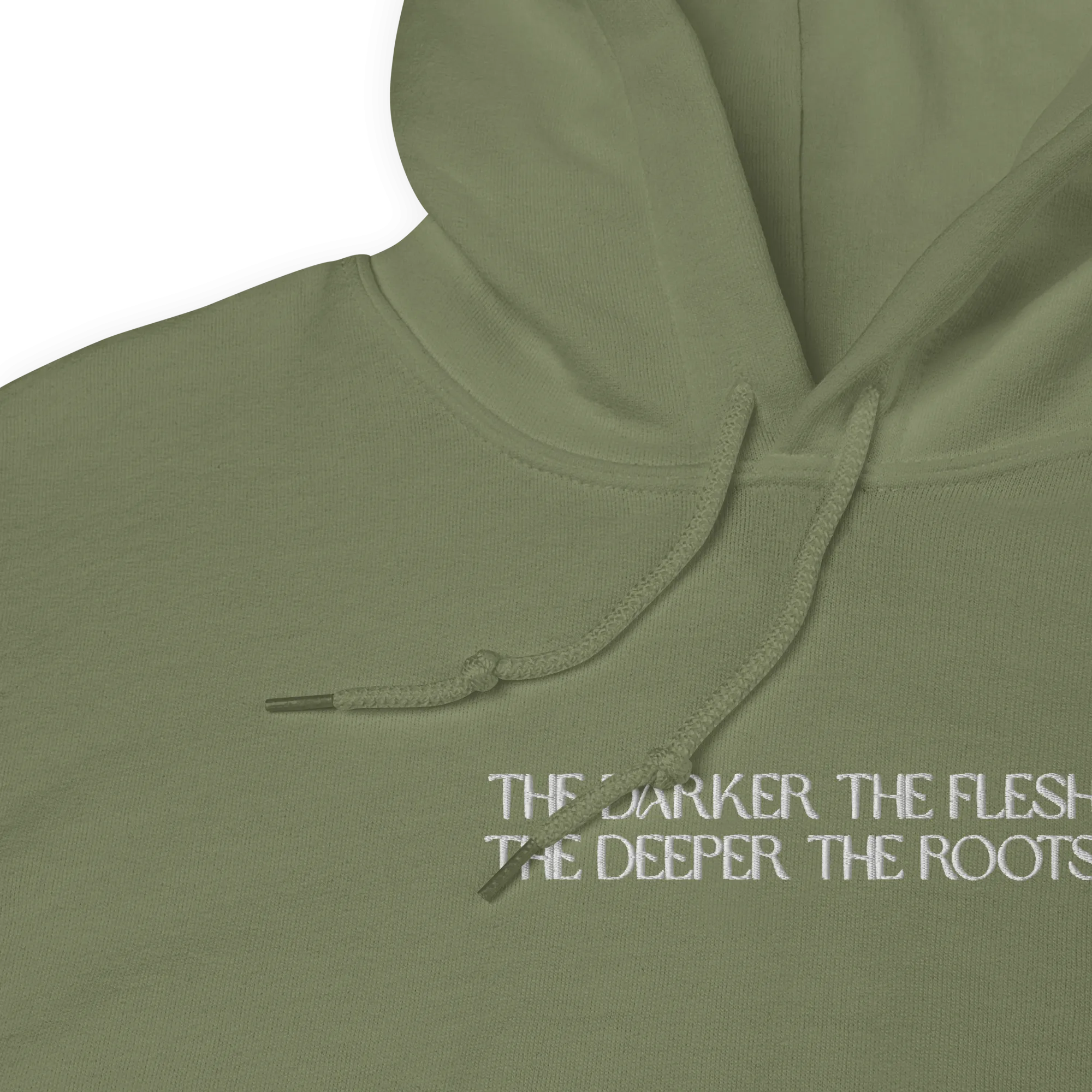 The Darker the Flesh... Embroidered Hoodie