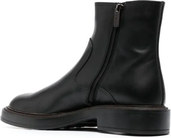 Tod's leather ankle boots Black