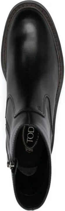 Tod's leather ankle boots Black