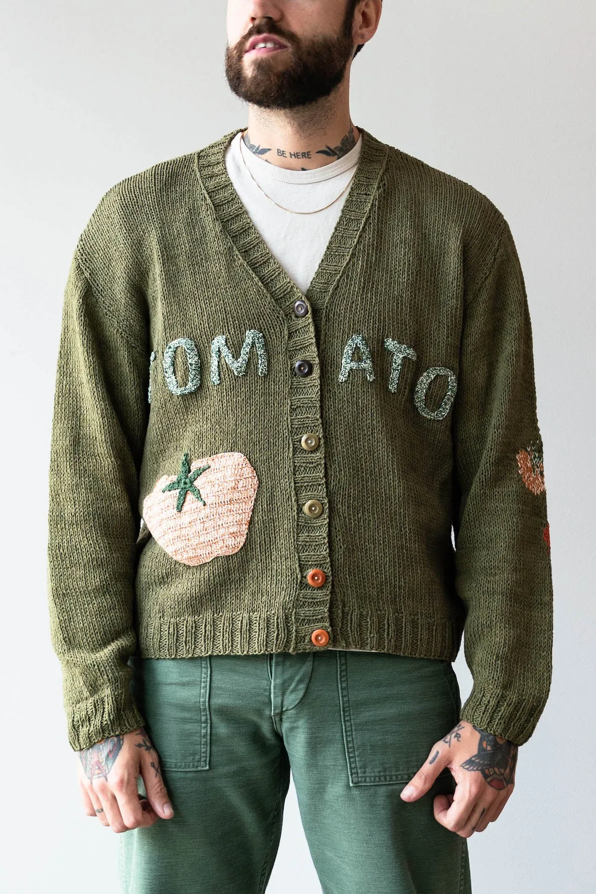 Twinsun Cardigan - Olive Toms