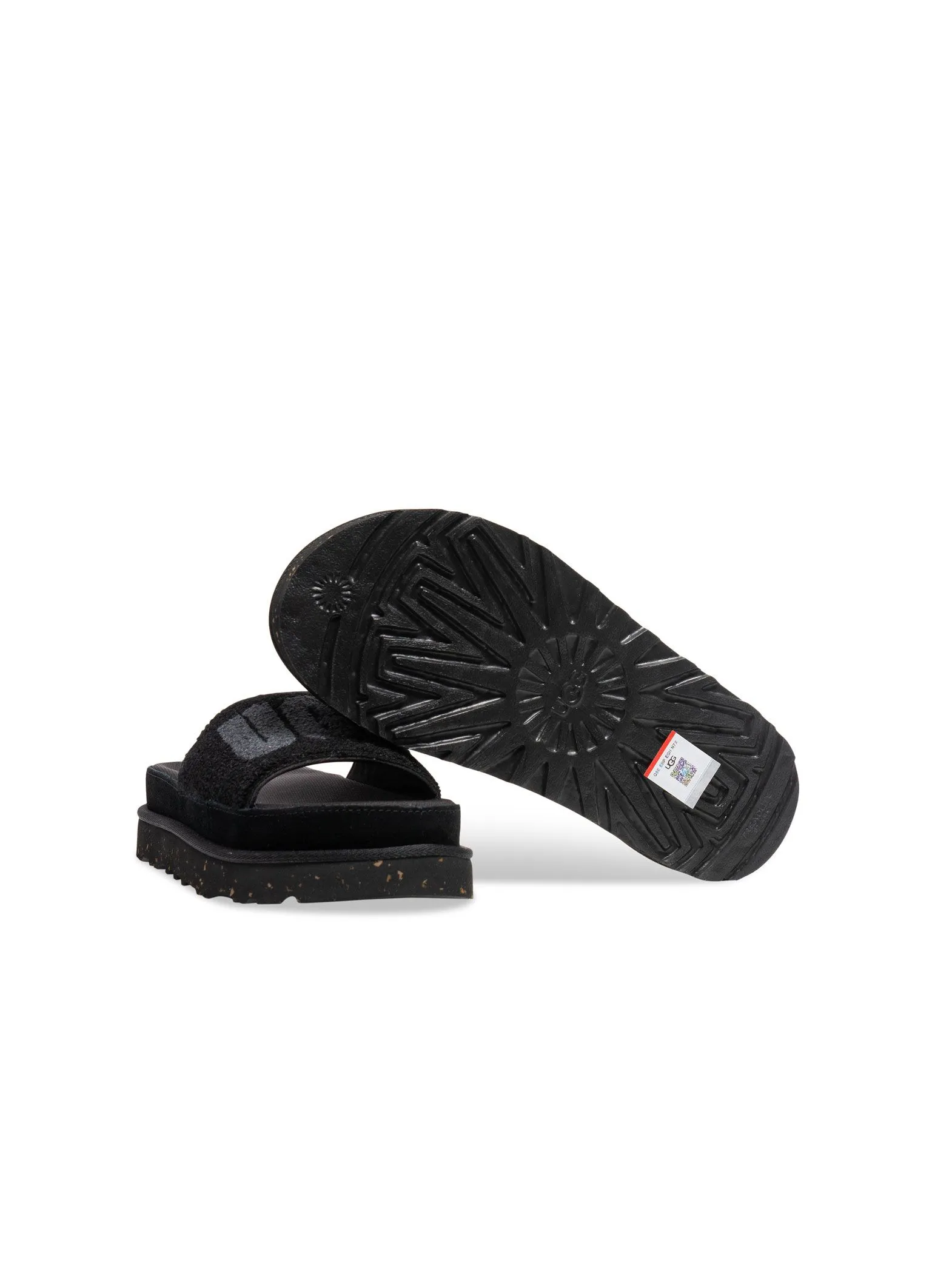 UGG SANDAL W LATON BLACK TERRY