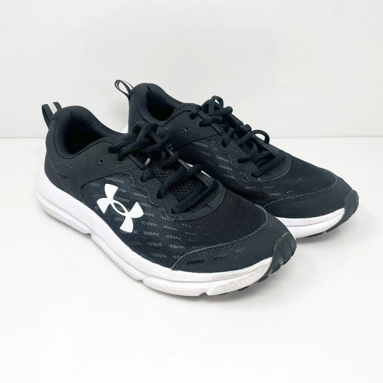 Under Armour Boys Assert 10 3026182-001 Black Running Shoes Sneakers Size 6Y