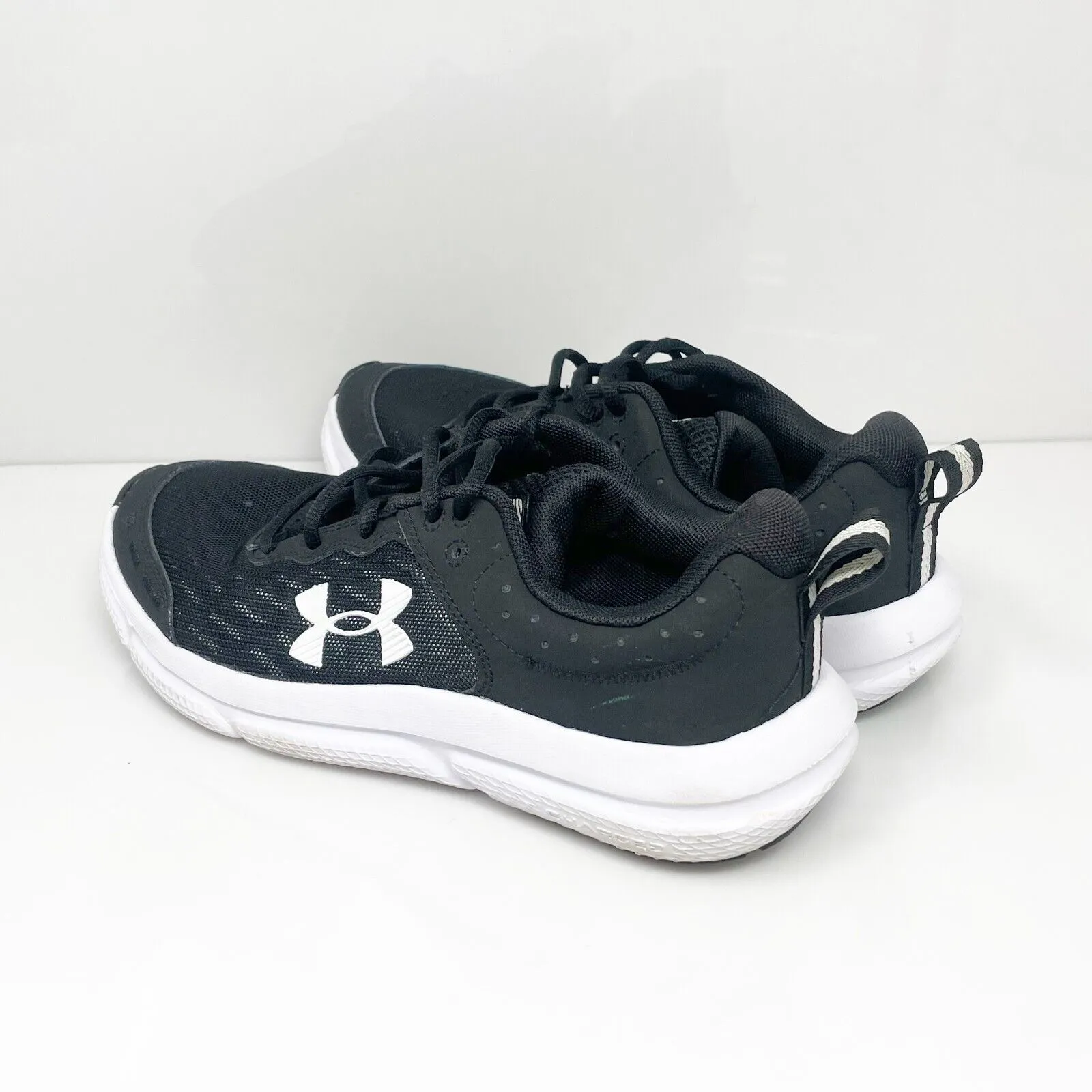 Under Armour Boys Assert 10 3026182-001 Black Running Shoes Sneakers Size 6Y