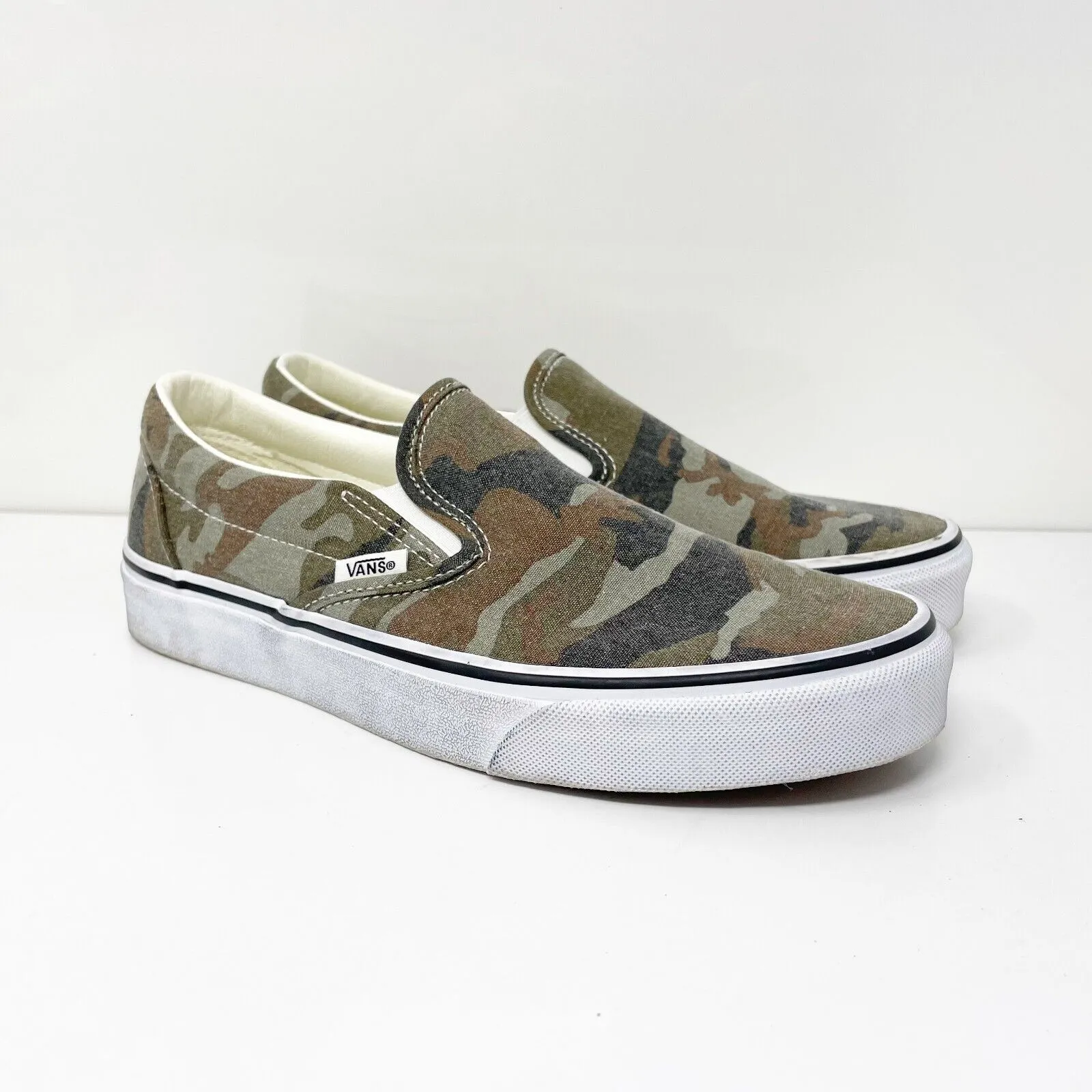 Vans Unisex Classic 500714 Green Casual Shoes Sneakers Size M 7 W 8.5