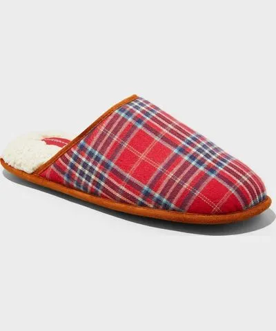 Wondershop Men's Plaid Scuff Slippers