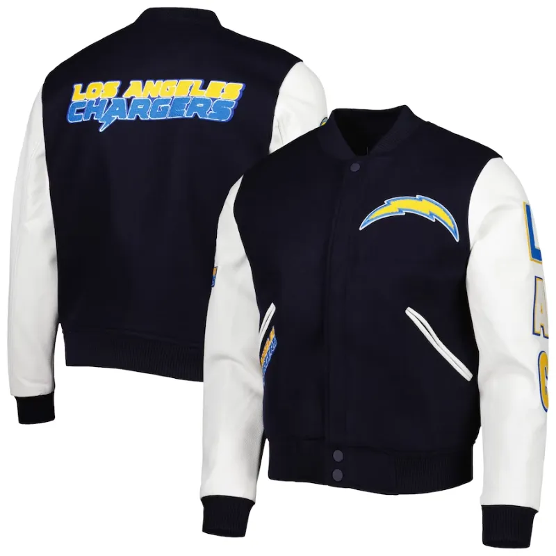 Zachary Los Angeles Chargers Bomber Jacket - William Jacket